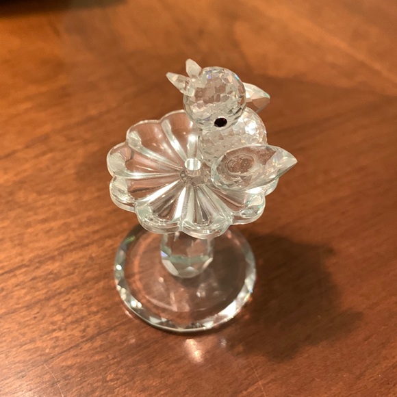 Vintage Bird Bath Austrian Crystal - Picture 1 of 5
